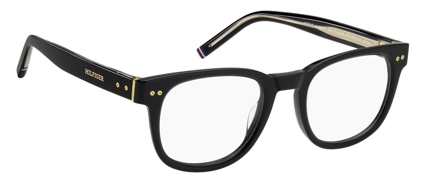 Occhiali da vista Tommy Hilfiger Th 86 111697 2M2 colore black gold forma rotondo 