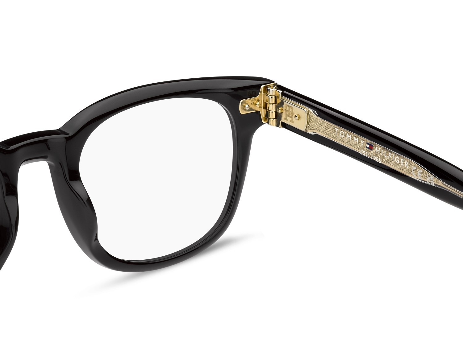 Occhiali da vista Tommy Hilfiger Th 86 111697 2M2 colore black gold forma rotondo 