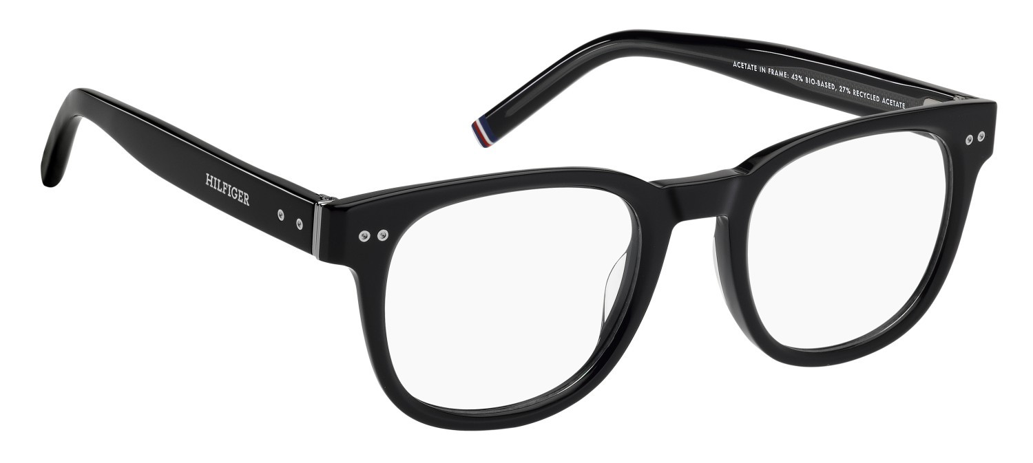 Eyeglasses Tommy Hilfiger Th 86 111697 807 color black shape round 
