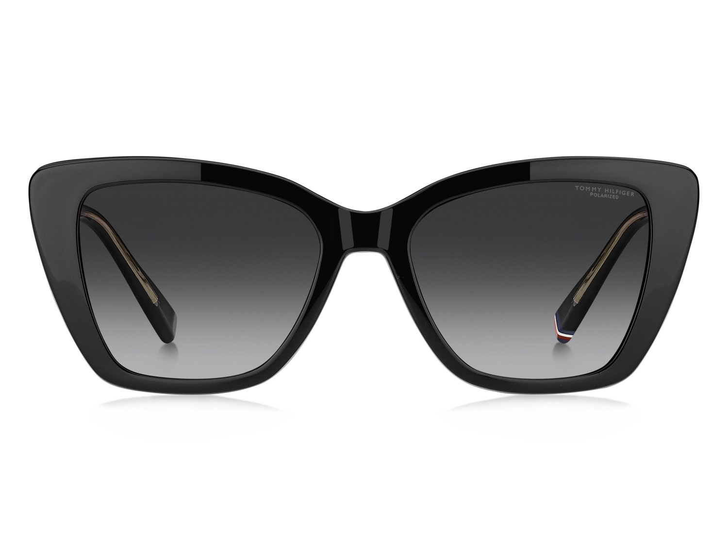 Eyeglasses Tommy Hilfiger Th 2347/C 111699 807 color black shape cat eye lenses grey shaded polarized