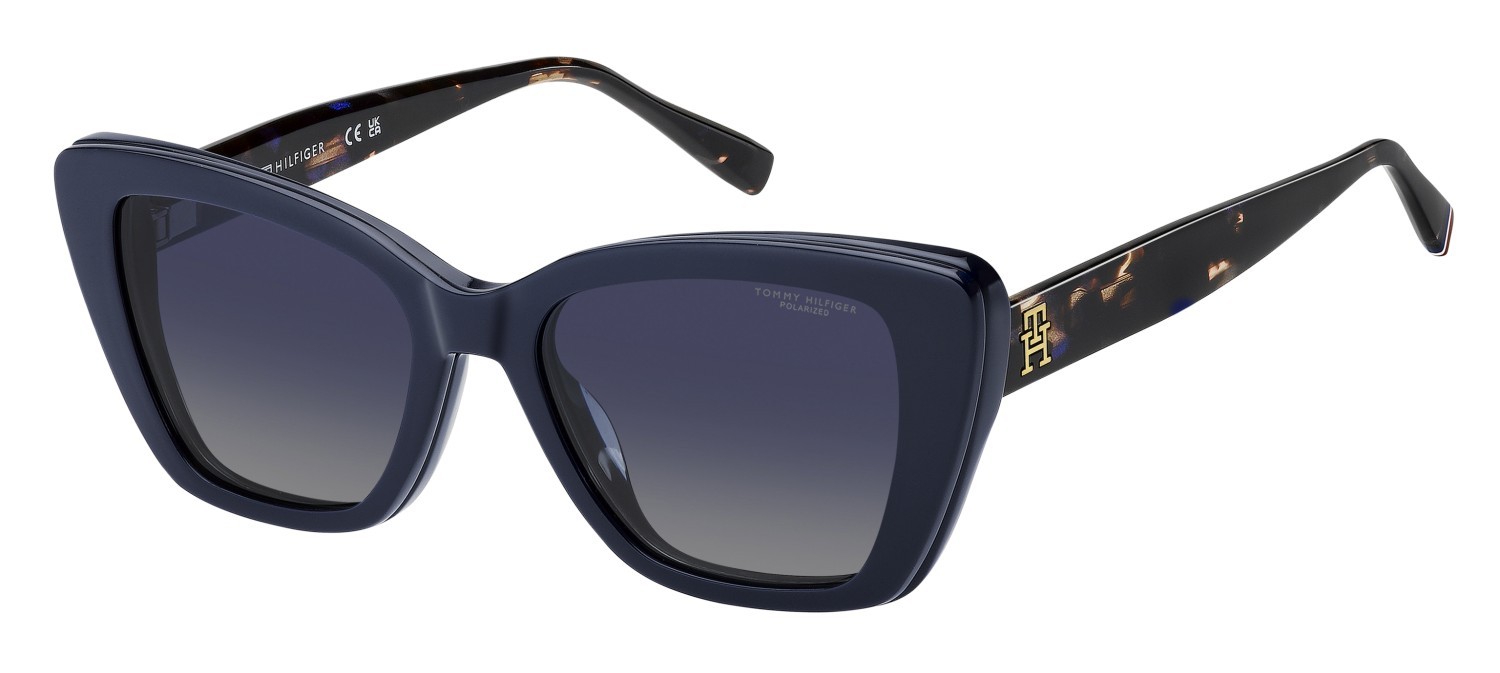 Occhiali da vista Tommy Hilfiger Th 2347/C 111699 PJP colore blue forma cat eye lenti blue shaded polarized