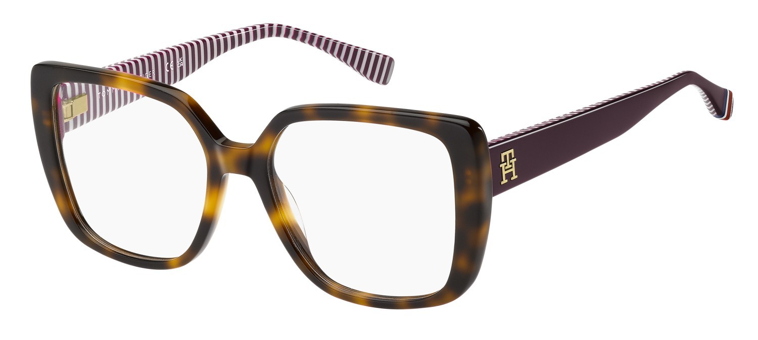 Occhiali da vista Tommy Hilfiger Th 2348 111701 05L colore havana 2 forma farfalla 