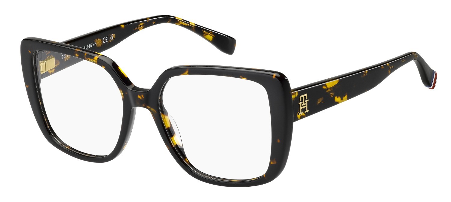 Eyeglasses Tommy Hilfiger Th 2348 111701 086 color havana shape butterfly 