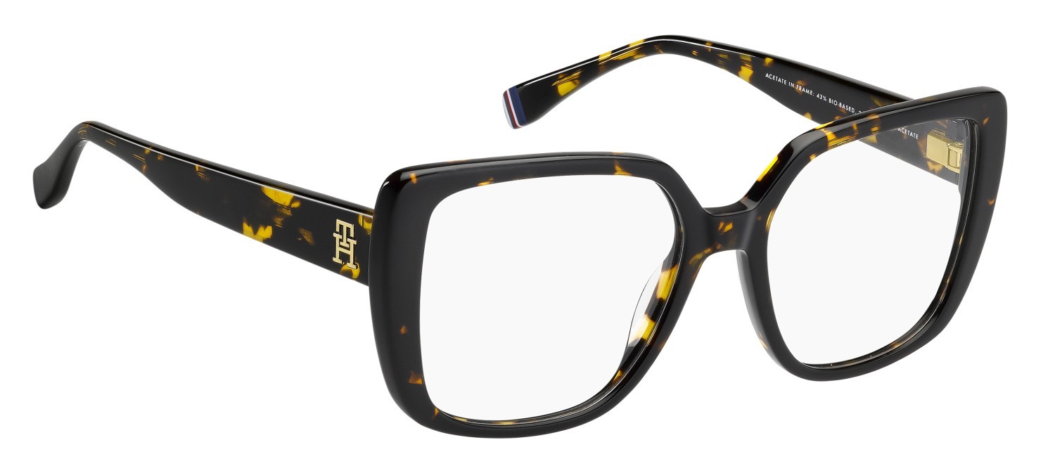 Eyeglasses Tommy Hilfiger Th 2348 111701 086 color havana shape butterfly 