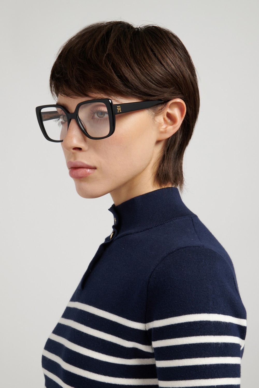 Occhiali da vista Tommy Hilfiger Th 2348 111701 807 colore black forma farfalla 