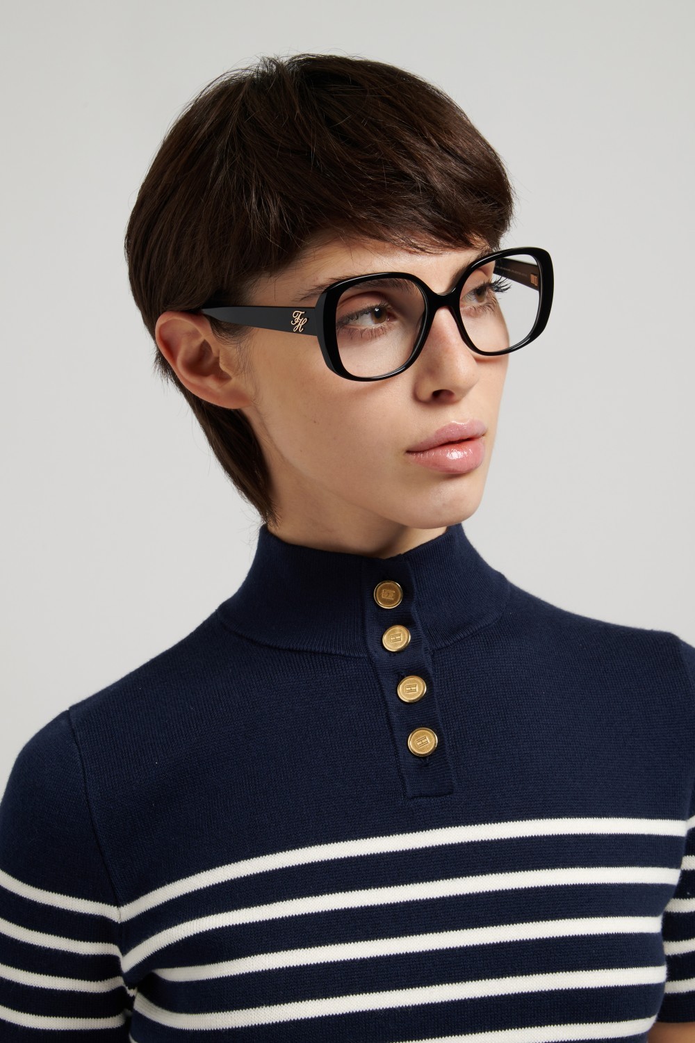 Occhiali da vista Tommy Hilfiger Th 2346 111702 807 colore black forma quadrato 