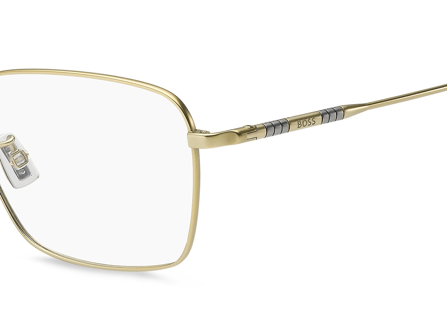 Occhiali da vista Hugo Boss 1927/F 111707 AOZ colore matte gold forma rettangolare 