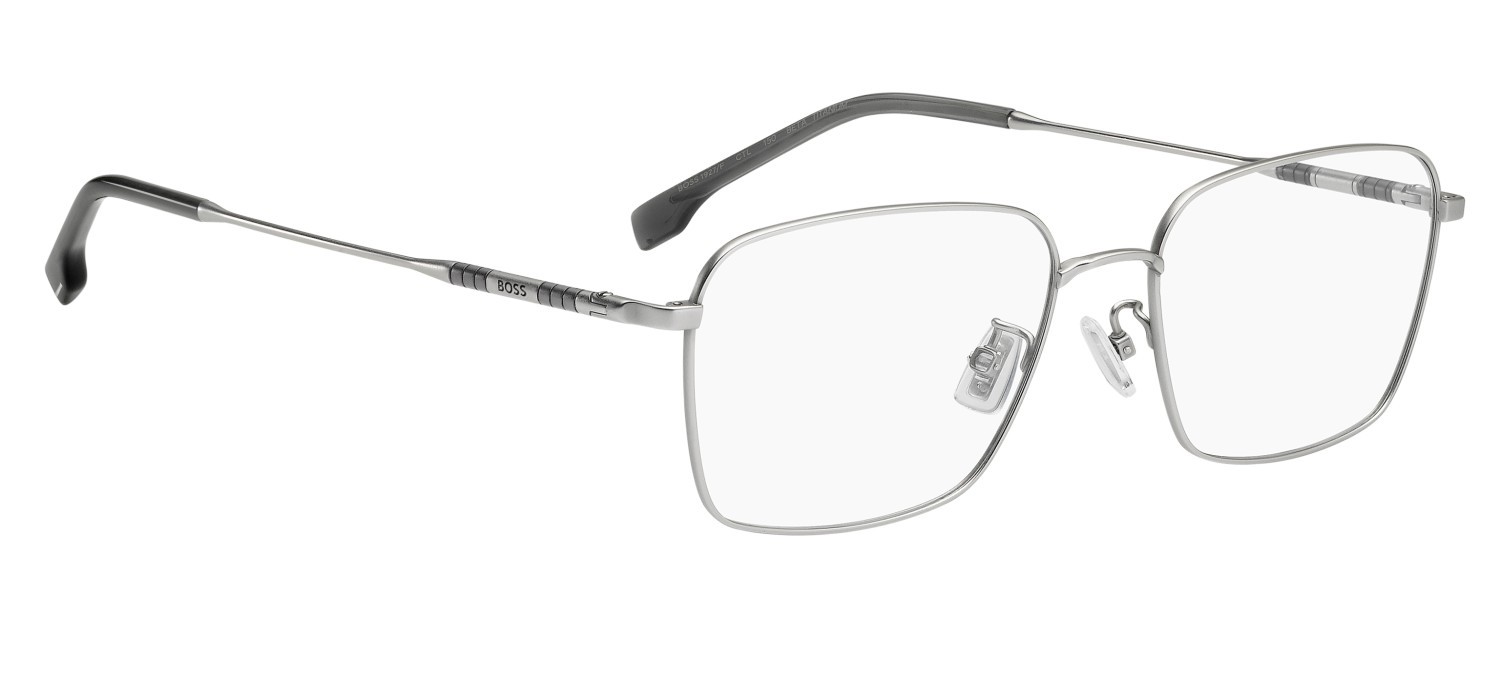Occhiali da vista Hugo Boss 1927/F 111707 CTL colore matte palladium forma rettangolare 
