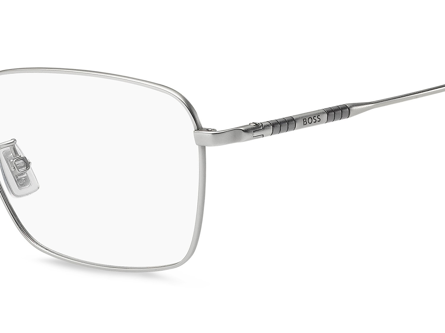 Occhiali da vista Hugo Boss 1927/F 111707 CTL colore matte palladium forma rettangolare 