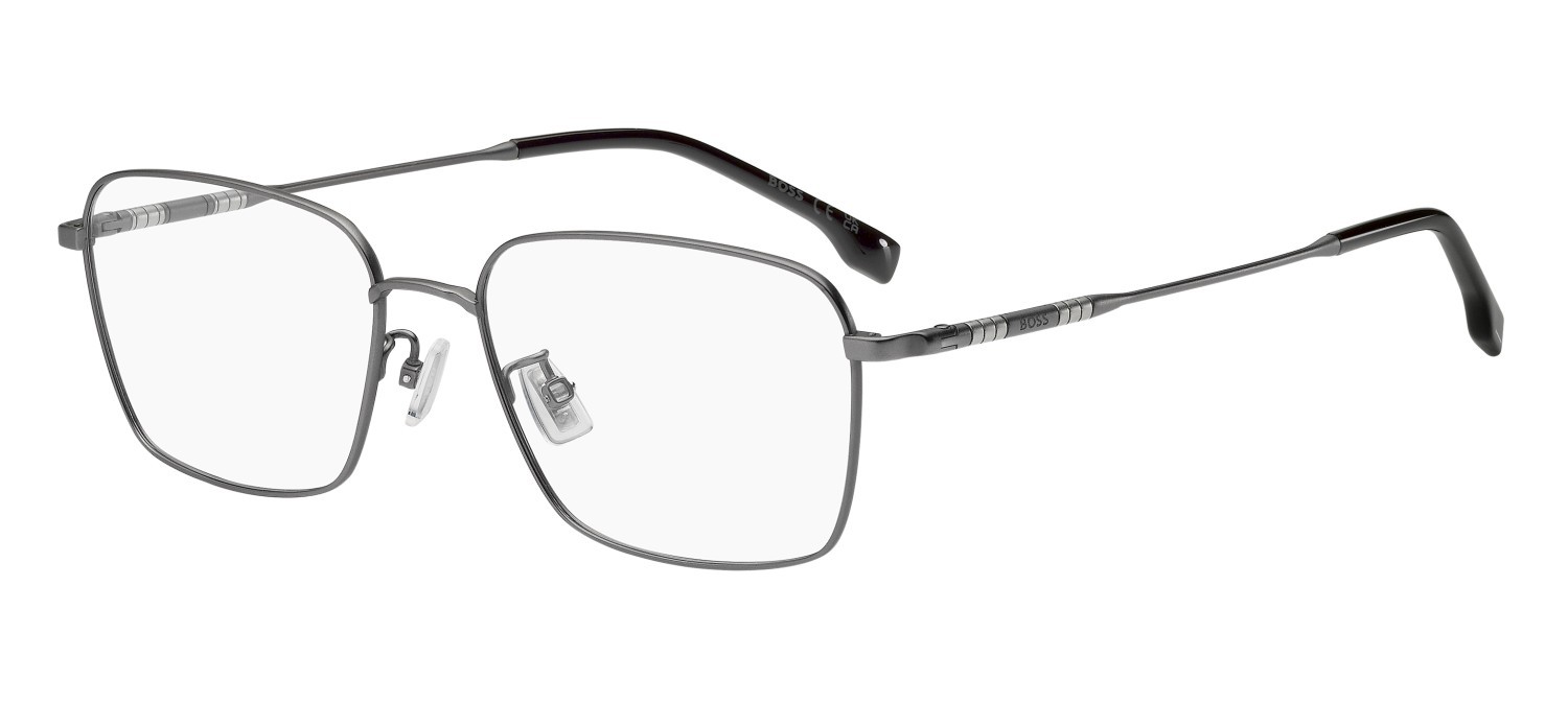 Eyeglasses Hugo Boss 1927/F 111707 R80 color matte dark ruthenium shape rectangle 