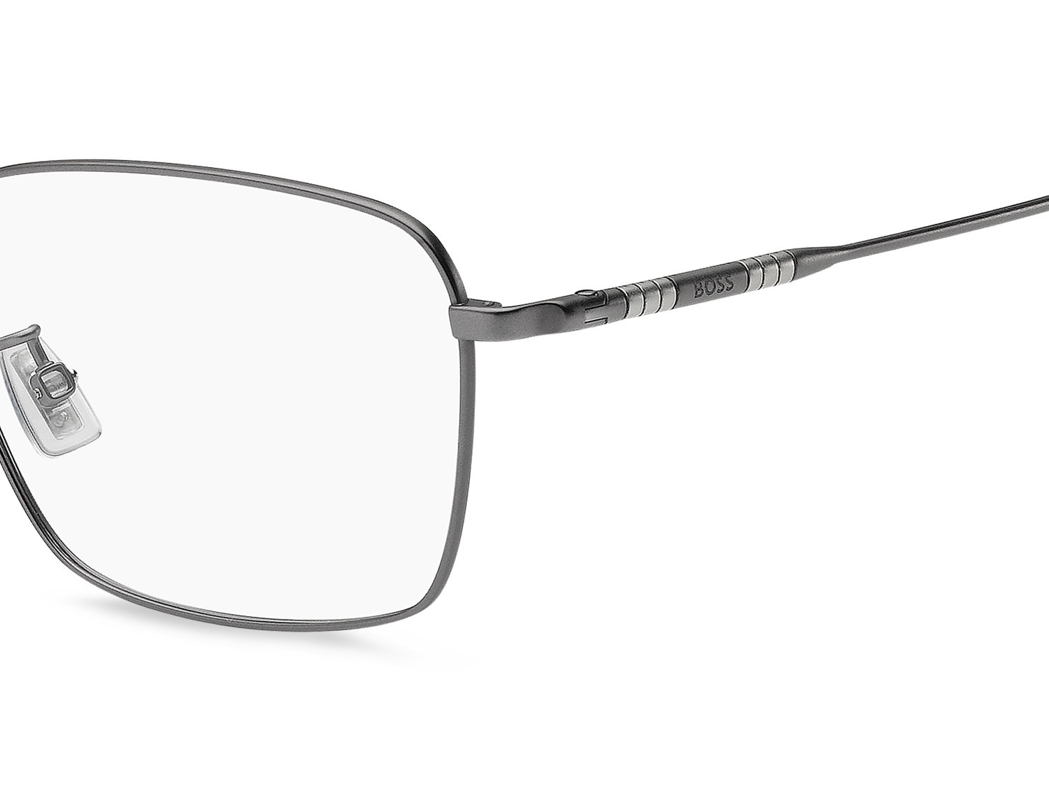 Eyeglasses Hugo Boss 1927/F 111707 R80 color matte dark ruthenium shape rectangle 