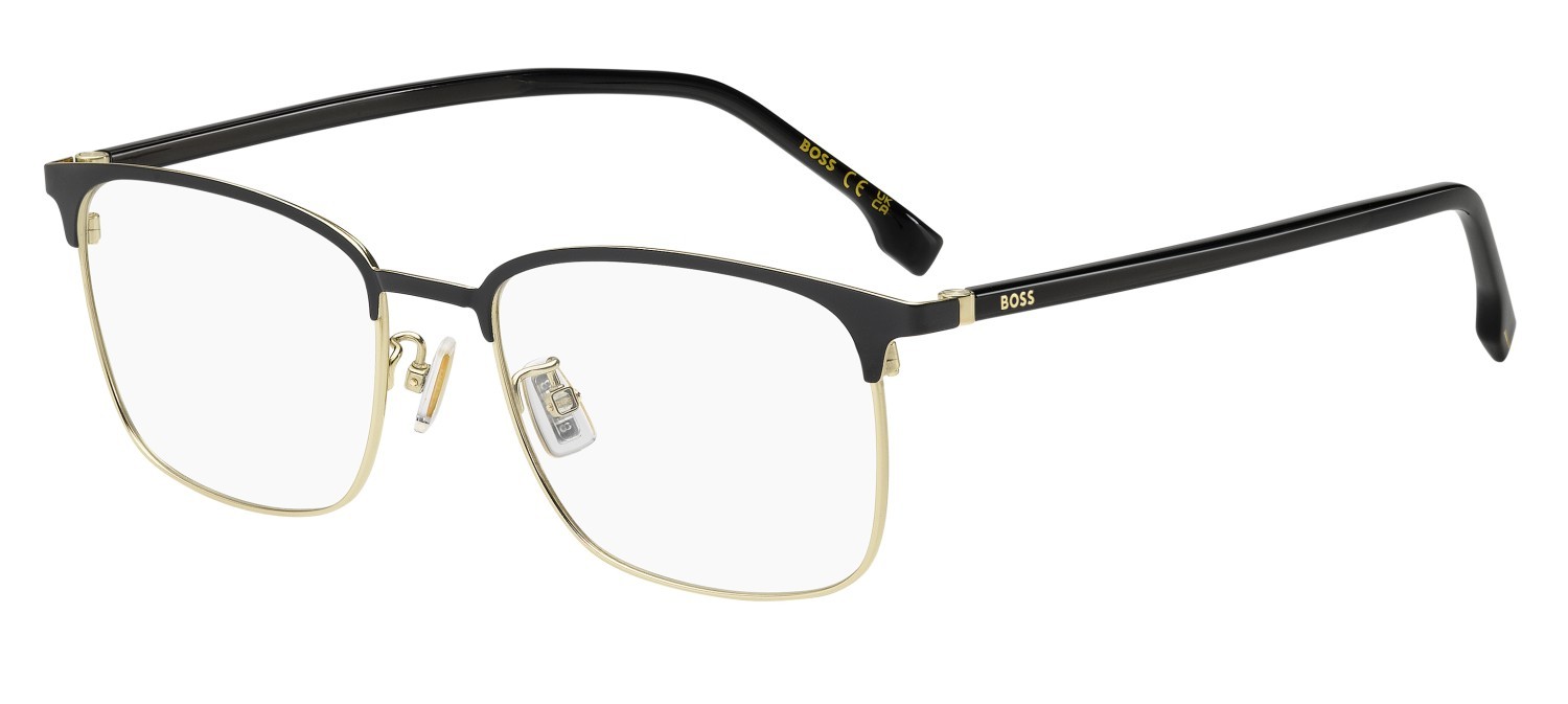 Eyeglasses Hugo Boss 1930/F 111709 I46 color matte black gold shape rectangle 