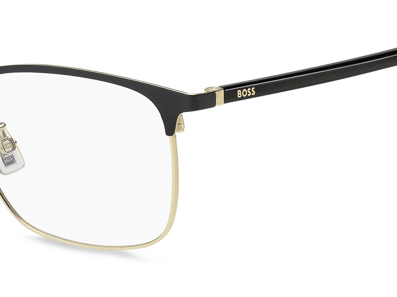 Eyeglasses Hugo Boss 1930/F 111709 I46 color matte black gold shape rectangle 