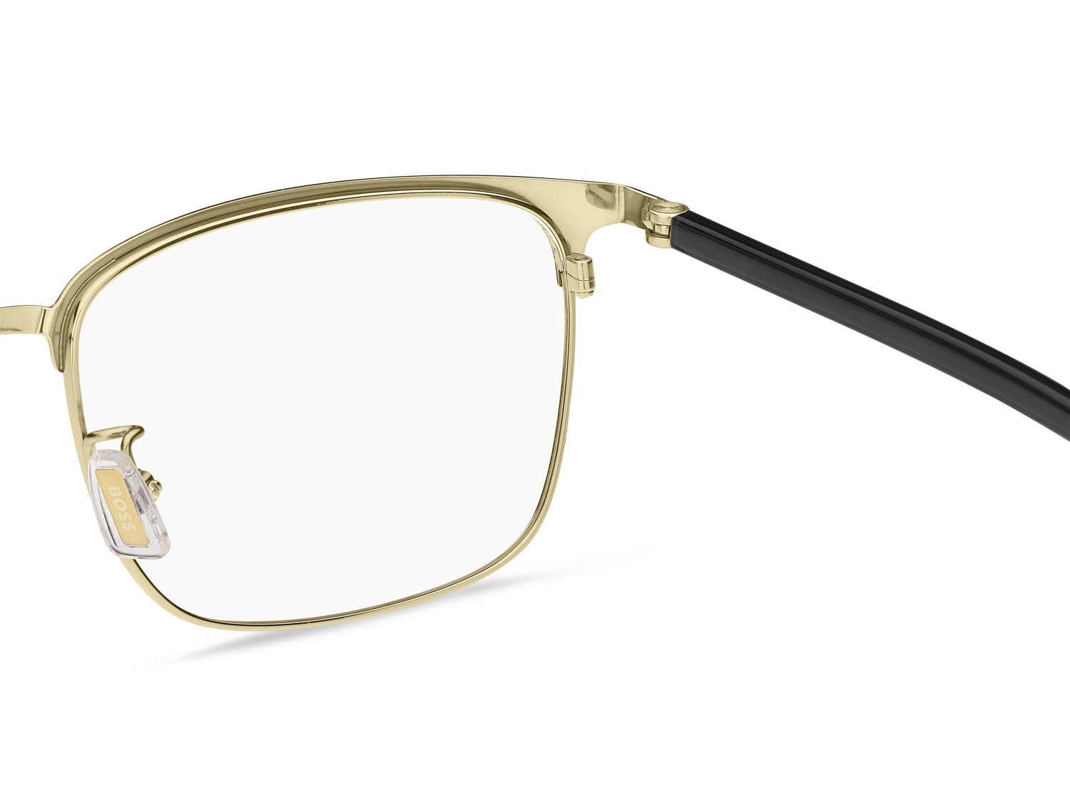 Eyeglasses Hugo Boss 1930/F 111709 I46 color matte black gold shape rectangle 