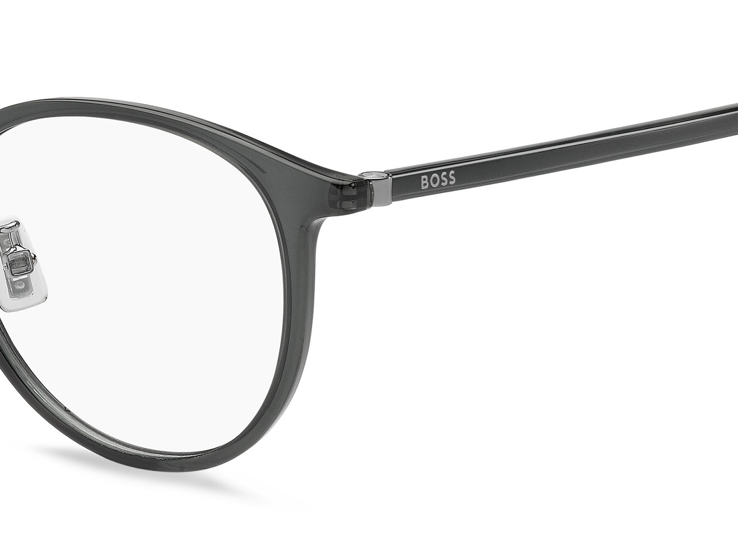 Eyeglasses Hugo Boss 1931/F 111710 KAC color shaded grey texture transparent gre shape round 