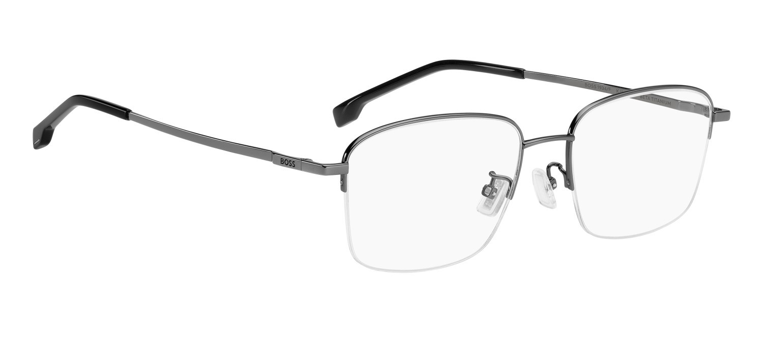 Eyeglasses Hugo Boss 1934/F 111713 KJ1 color dark ruthenium shape rectangle 