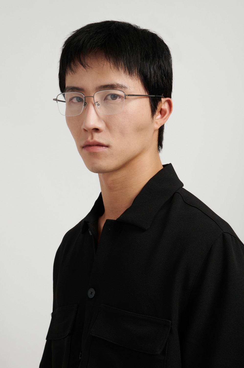 Eyeglasses Hugo Boss 1934/F 111713 KJ1 color dark ruthenium shape rectangle 