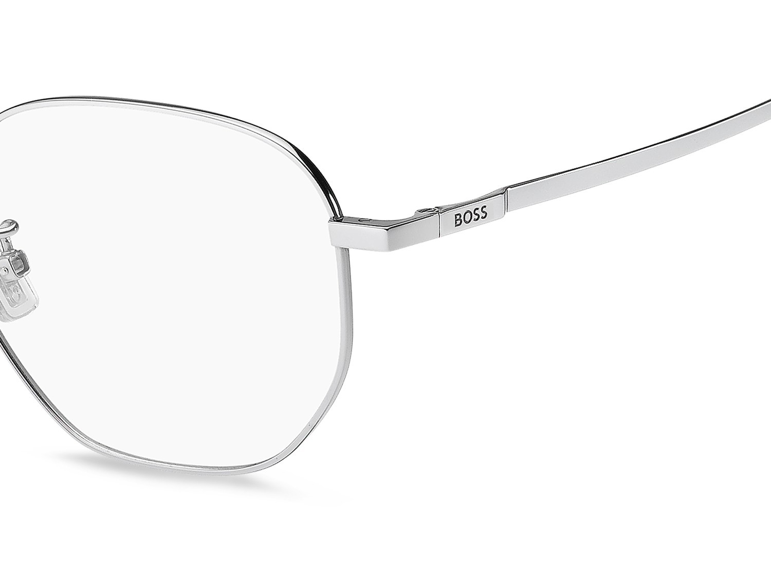 Eyeglasses Hugo Boss 1935/F 111714 010 color palladium shape rectangle 