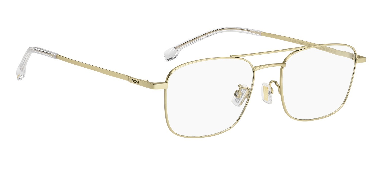 Eyeglasses Hugo Boss 1936/F 111715 AOZ color matte gold shape square 