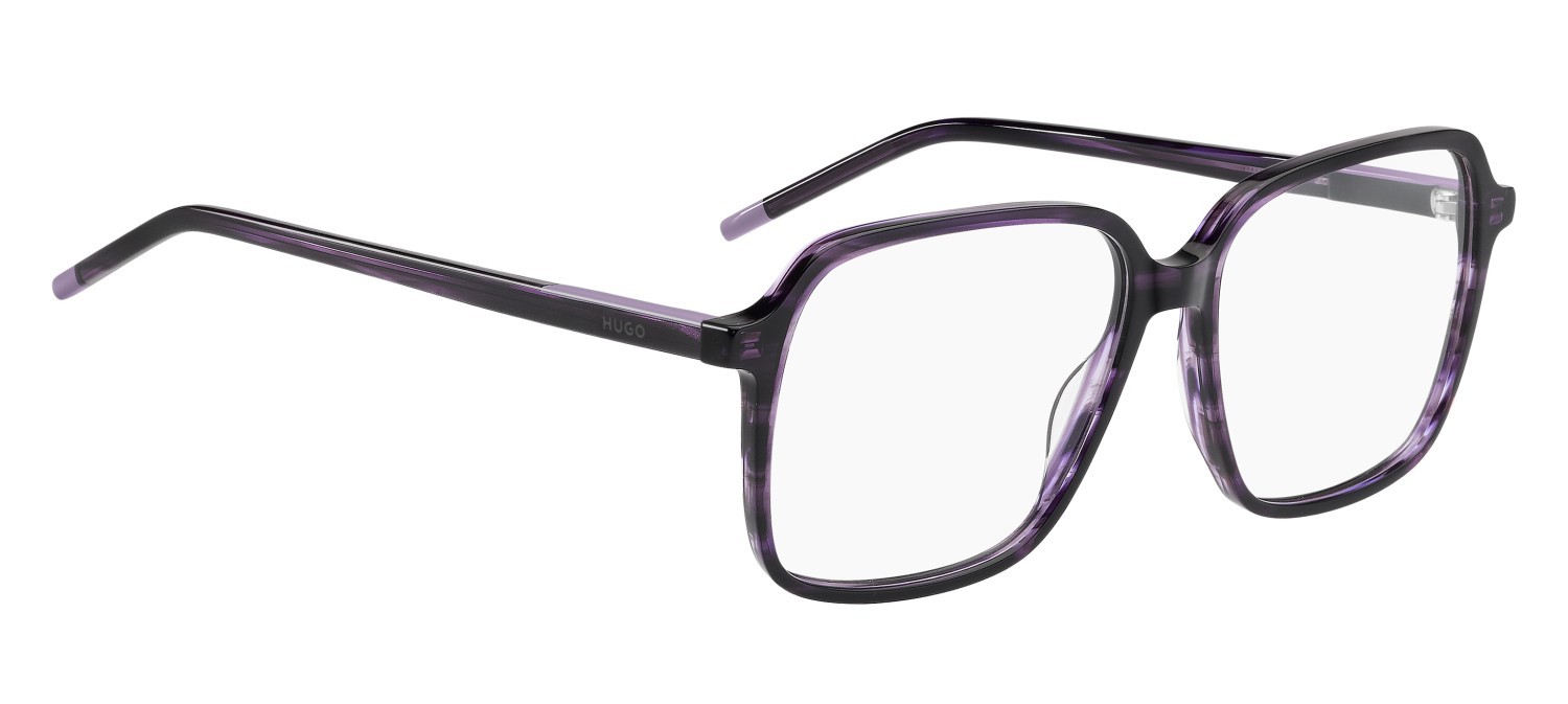 Eyeglasses Hugo Hg 1410 111724 7FF color violet horn shape square 