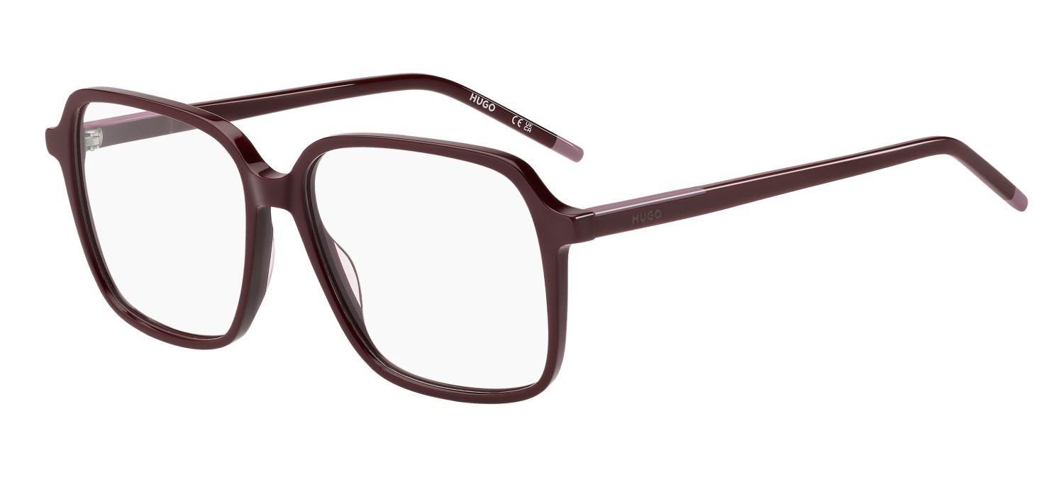 Eyeglasses Hugo Hg 1410 111724 LHF color burgundy 2 shape square 