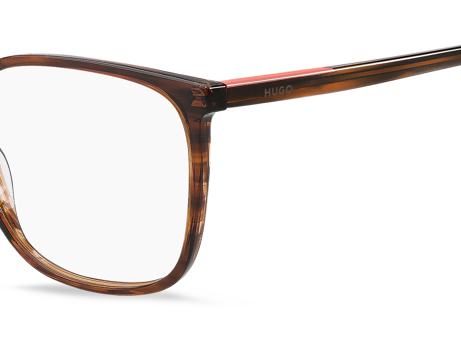 Eyeglasses Hugo Hg 1411 111725 573 color red horn shape square 