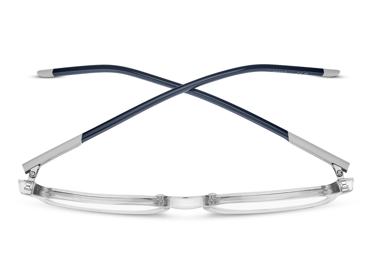 Eyeglasses Hugo Hg 1403 111728 0OX color crystal green shape round 