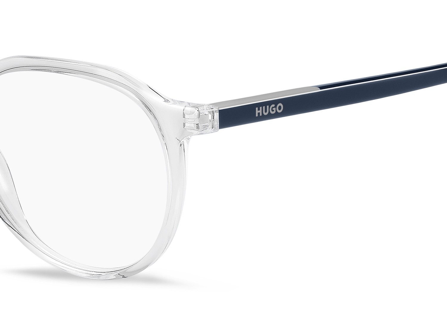 Eyeglasses Hugo Hg 1403 111728 0OX color crystal green shape round 