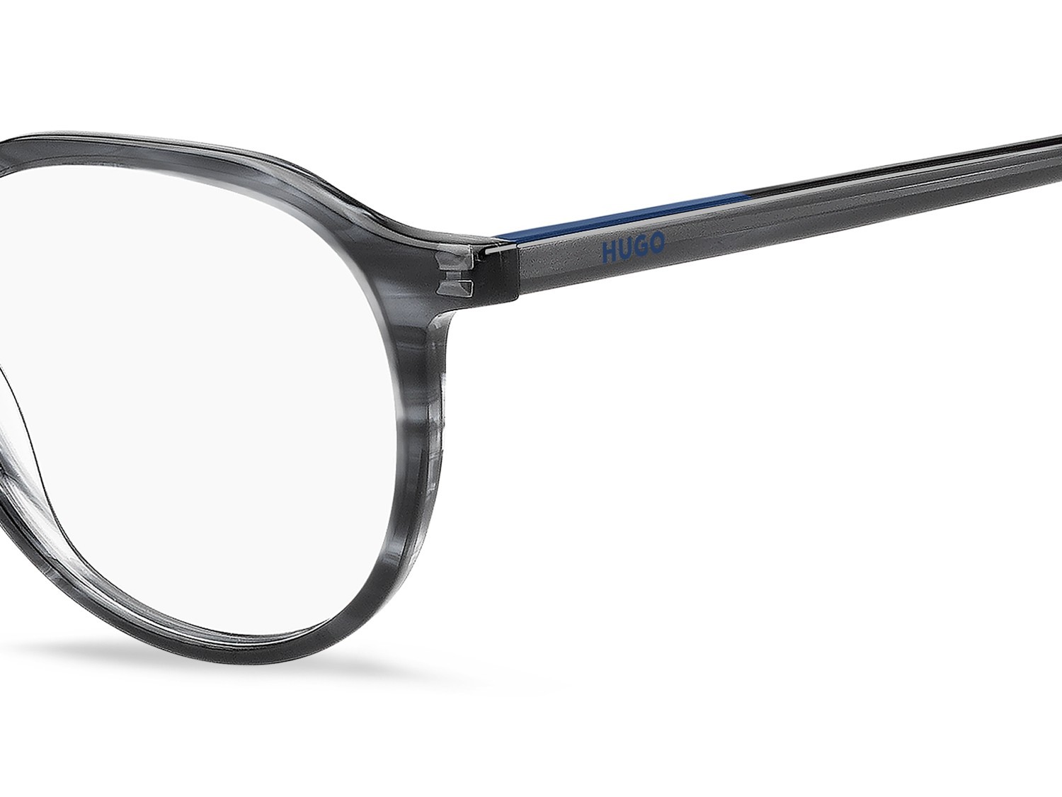 Eyeglasses Hugo Hg 1403 111728 2W8 color grey horn shape round 