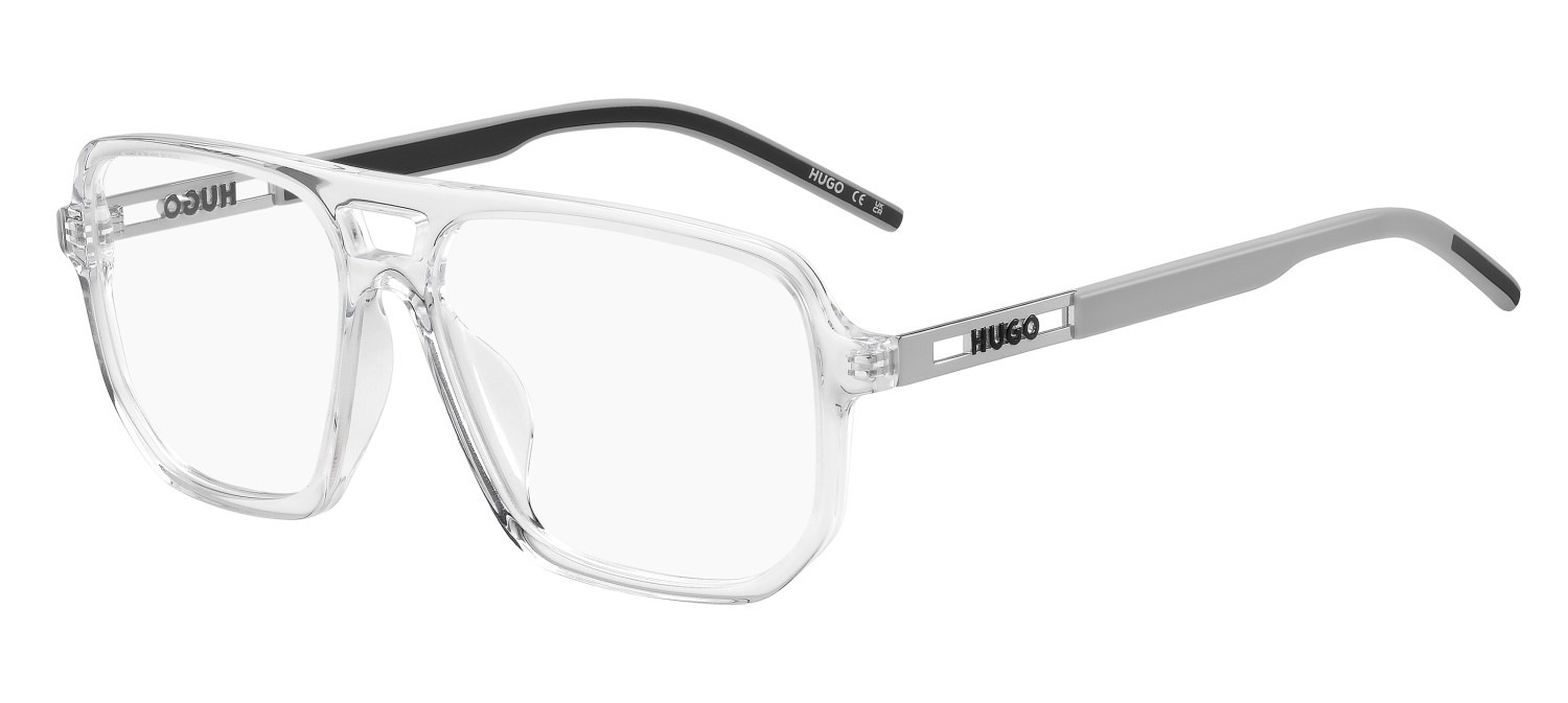 Eyeglasses Hugo Hg 1415/G 111730 0OX color crystal green shape square 