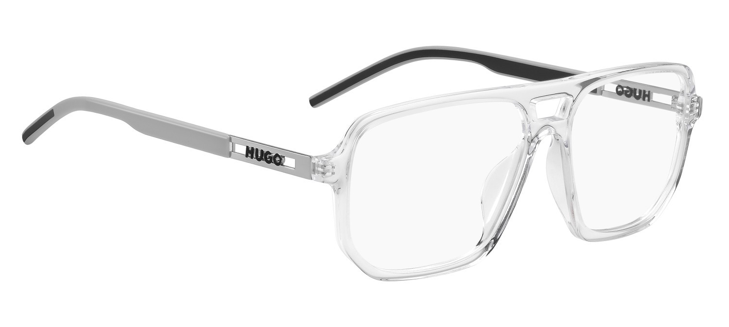 Eyeglasses Hugo Hg 1415/G 111730 0OX color crystal green shape square 