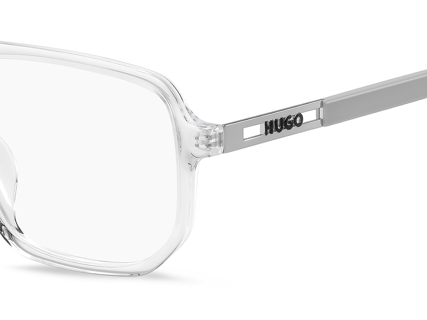 Eyeglasses Hugo Hg 1415/G 111730 0OX color crystal green shape square 