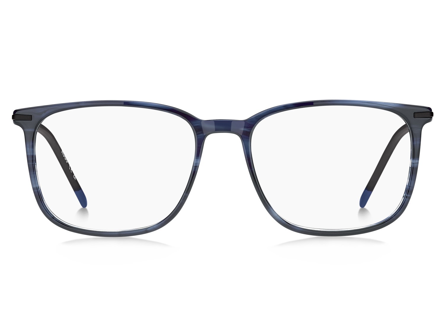 Eyeglasses Hugo Hg 1407 111732 38I color blue horn shape rectangle 