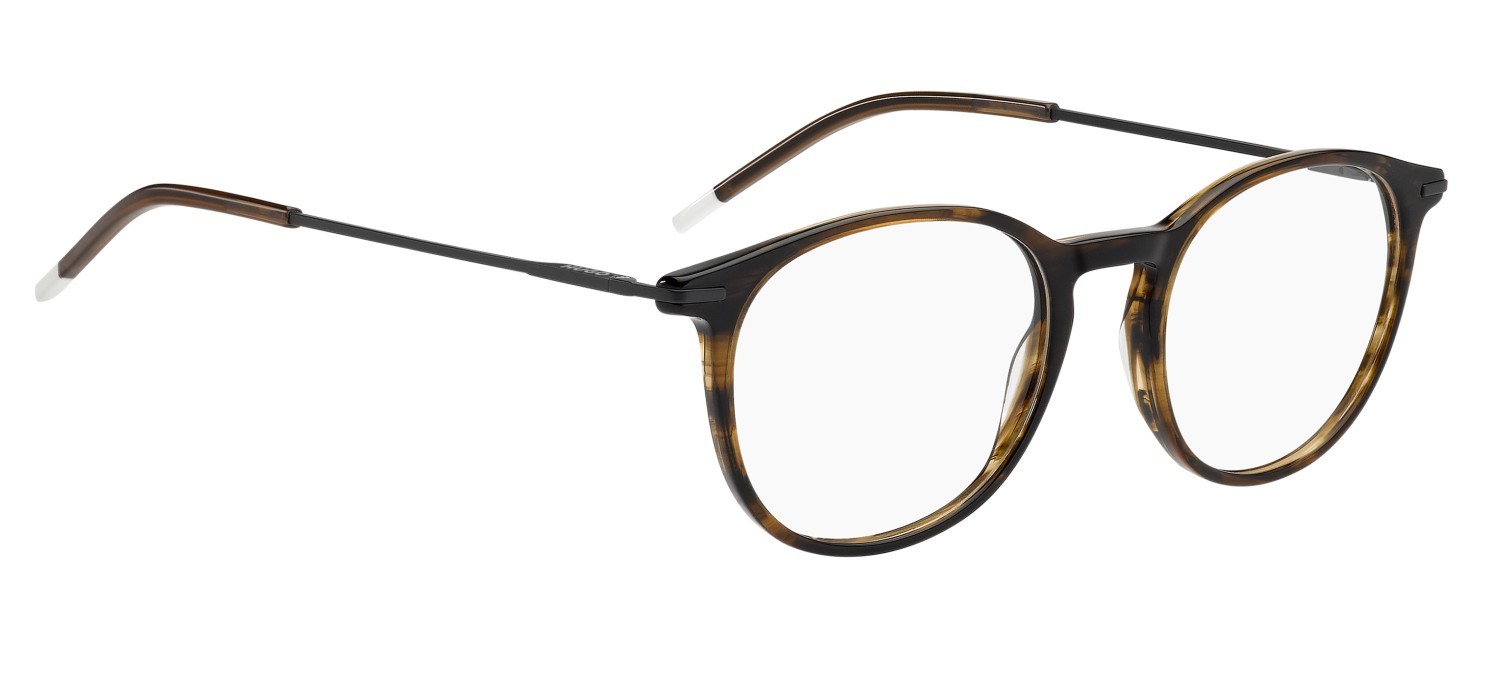 Occhiali da vista Hugo Hg 1406 111733 EX4 colore brown horn forma pantos 