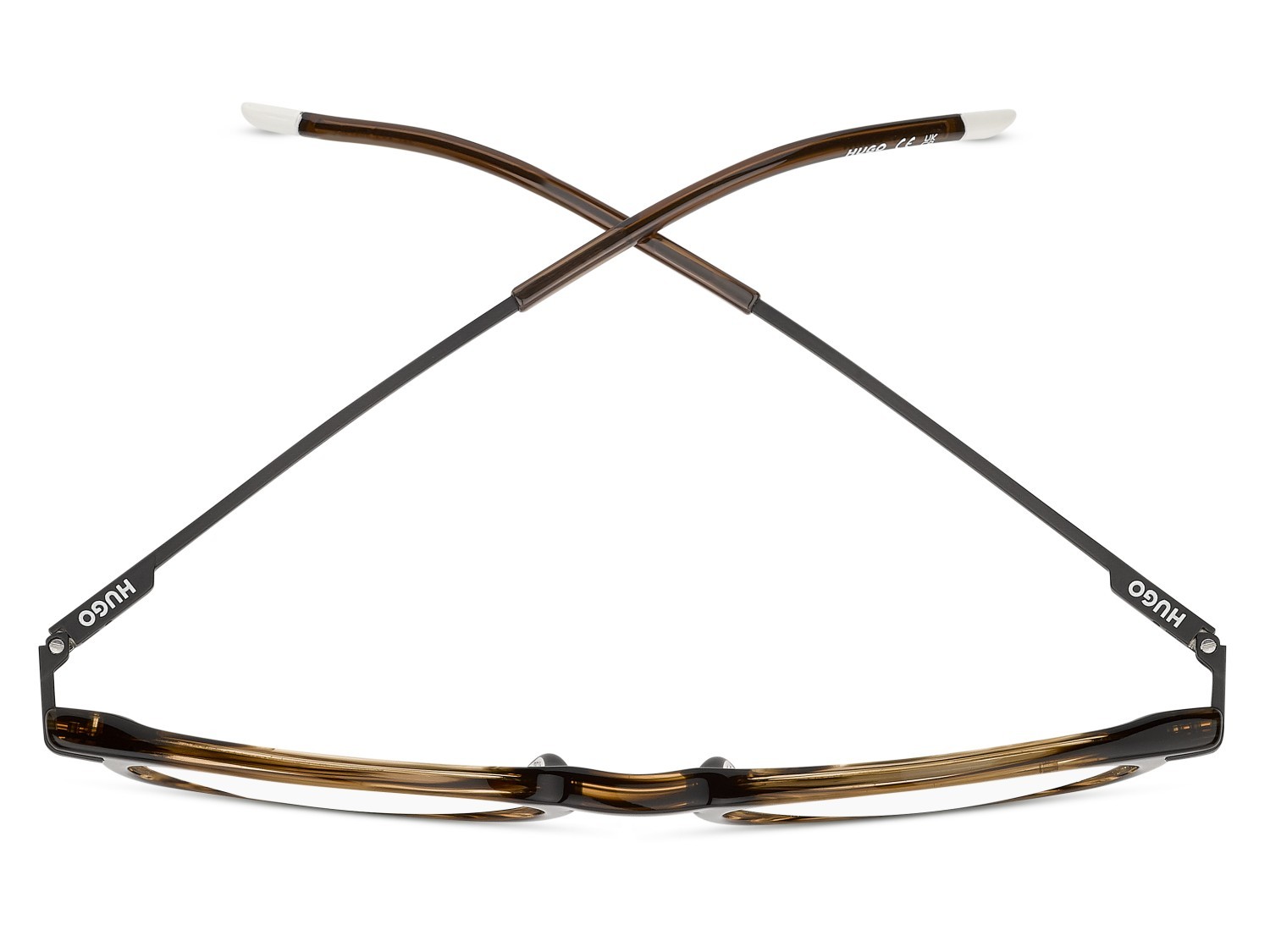 Occhiali da vista Hugo Hg 1406 111733 EX4 colore brown horn forma pantos 