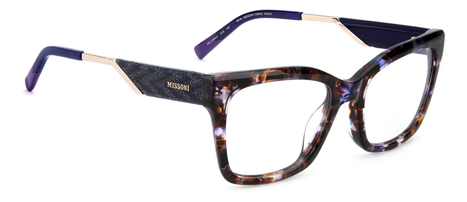 Occhiali da vista Missoni Mis 0265/G 111734 AY0 colore havana violet forma rettangolare 
