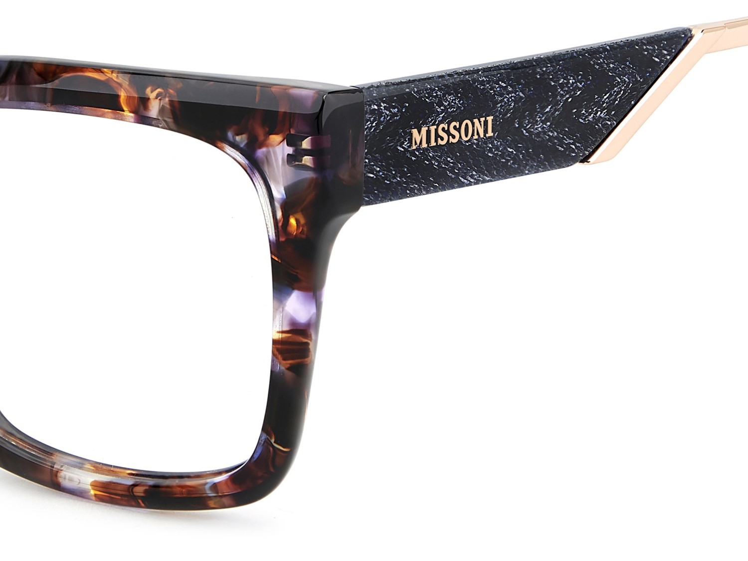 Occhiali da vista Missoni Mis 0265/G 111734 AY0 colore havana violet forma rettangolare 