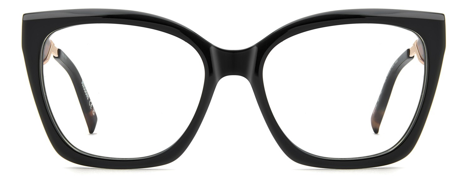 Eyeglasses Missoni Mis 0266 111735 807 color black shape cat eye 