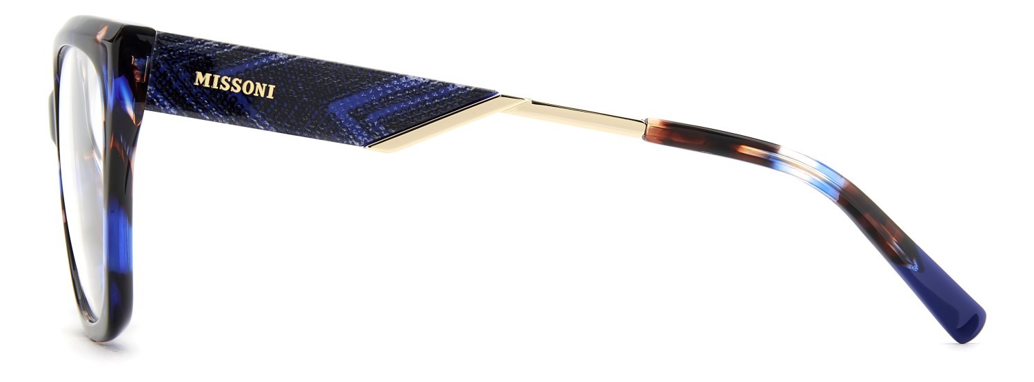 Eyeglasses Missoni Mis 0266 111735 IPR color havana blue shape cat eye 