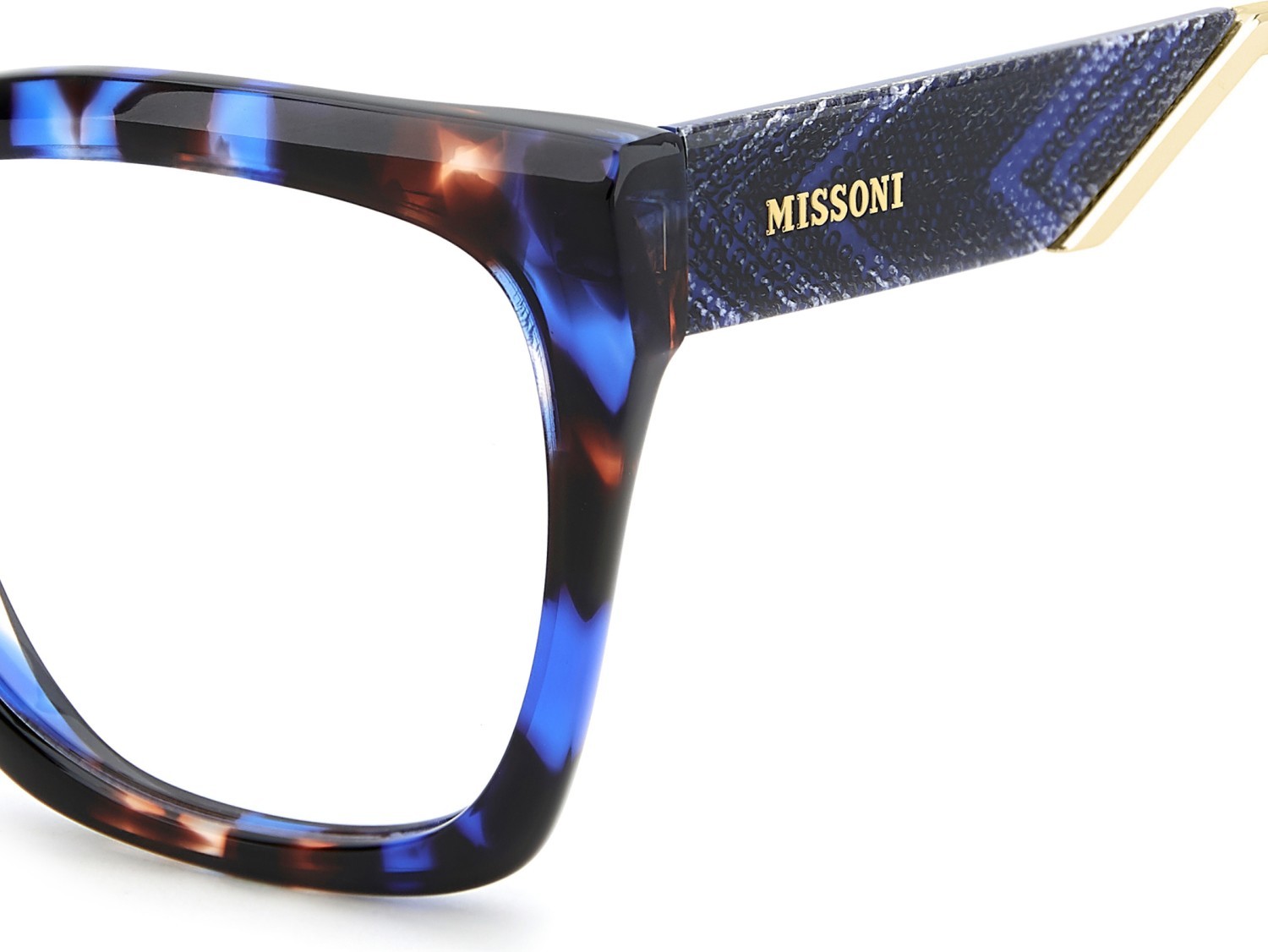 Eyeglasses Missoni Mis 0266 111735 IPR color havana blue shape cat eye 