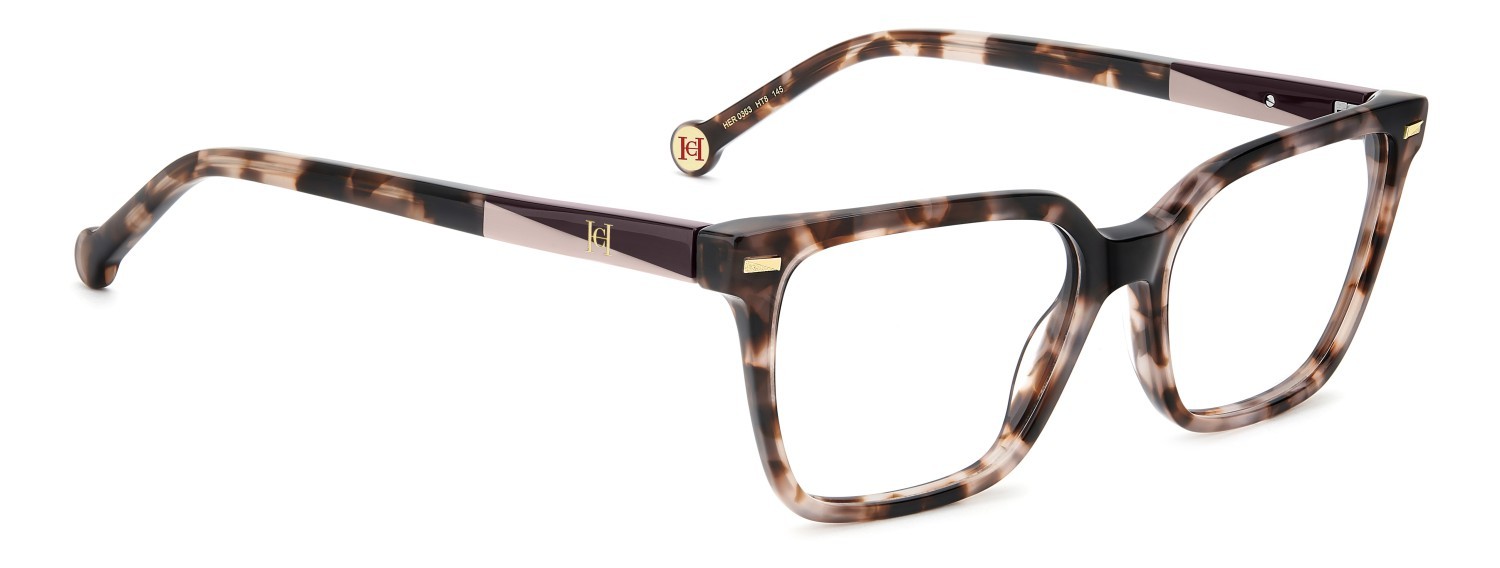 Brillen Carolina Herrera Her 0363 111736 HT8 farbe pink havana form rechteckig 