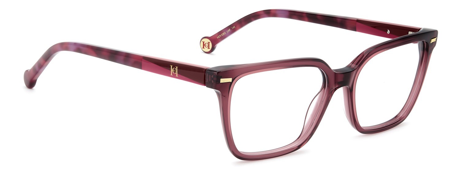 Brillen Carolina Herrera Her 0363 111736 LHF farbe burgundy 2 form rechteckig 