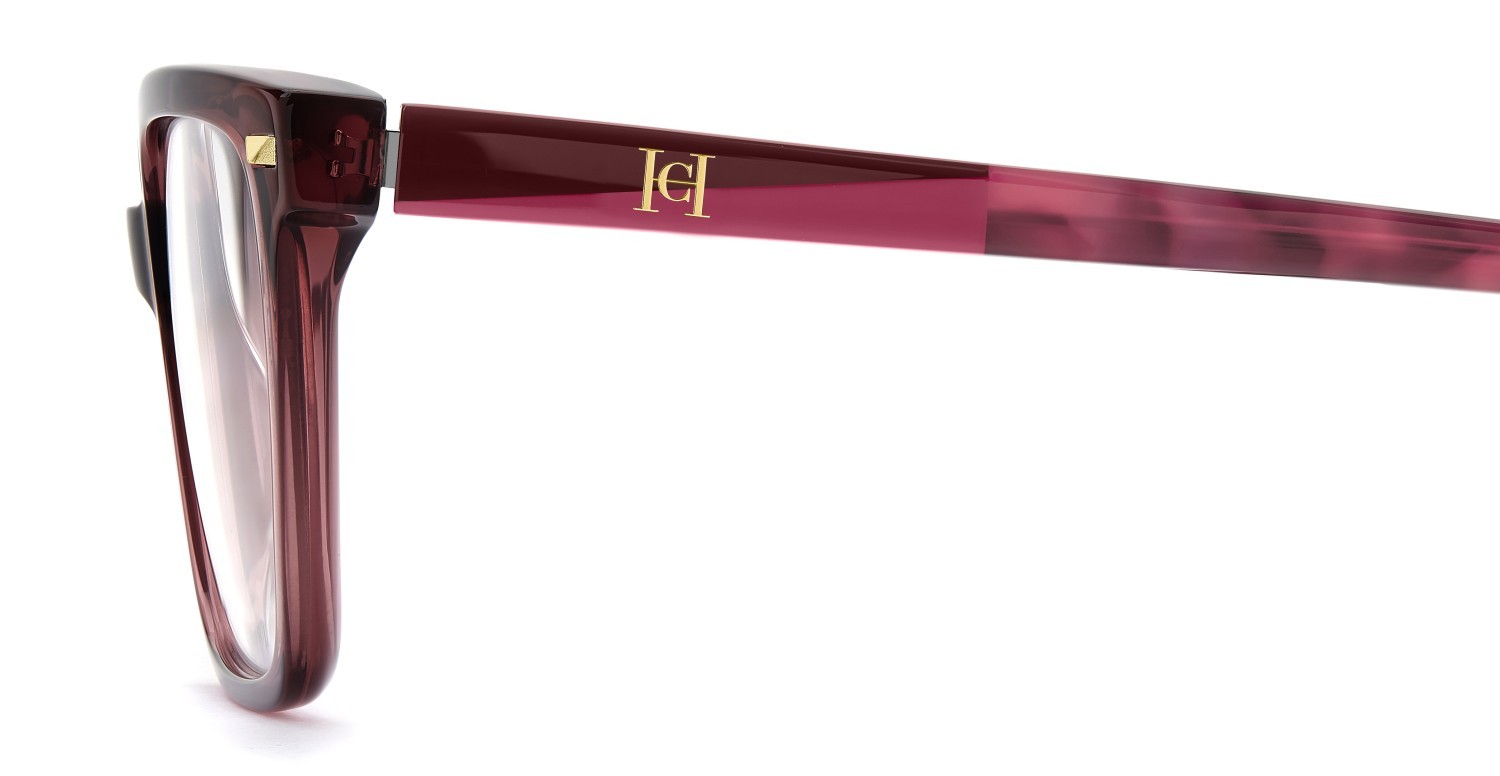 Brillen Carolina Herrera Her 0363 111736 LHF farbe burgundy 2 form rechteckig 