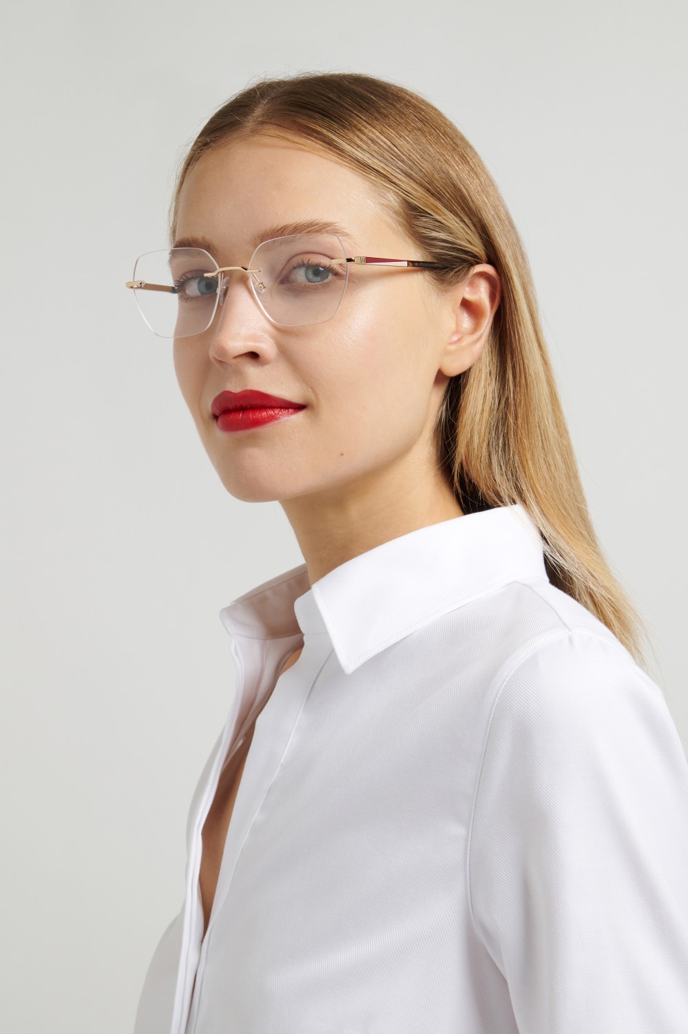 Occhiali da vista Carolina Herrera Her 0364 111737 06J colore gold havana forma rettangolare 