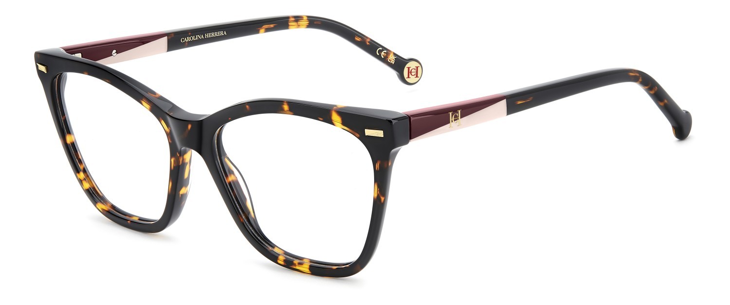 Eyeglasses Carolina Herrera Her 0362 111738 086 color havana shape butterfly 