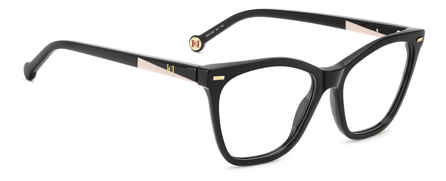 Occhiali da vista Carolina Herrera Her 0362 111738 807 colore black forma farfalla 