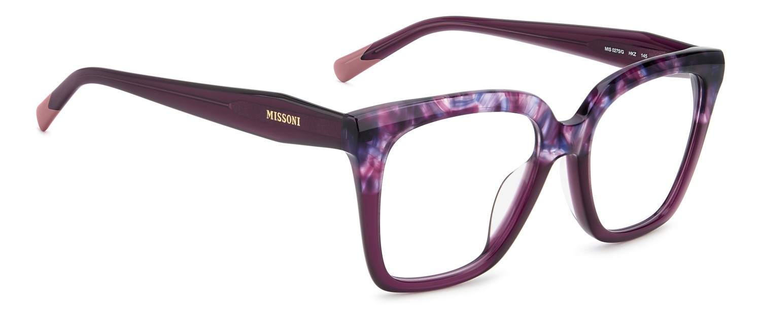 Eyeglasses Missoni Mis 0275/G 111741 HKZ color violet havana shape square 