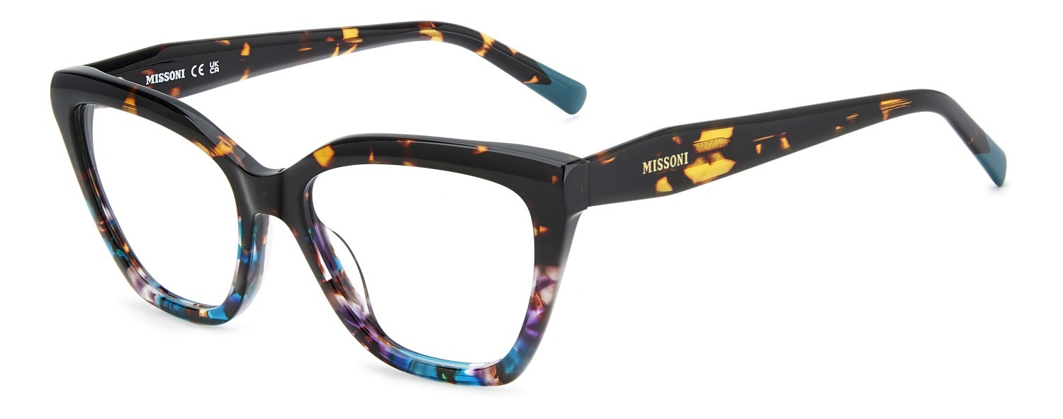 Eyeglasses Missoni Mis 0274 111742 HKZ color violet havana shape cat eye 