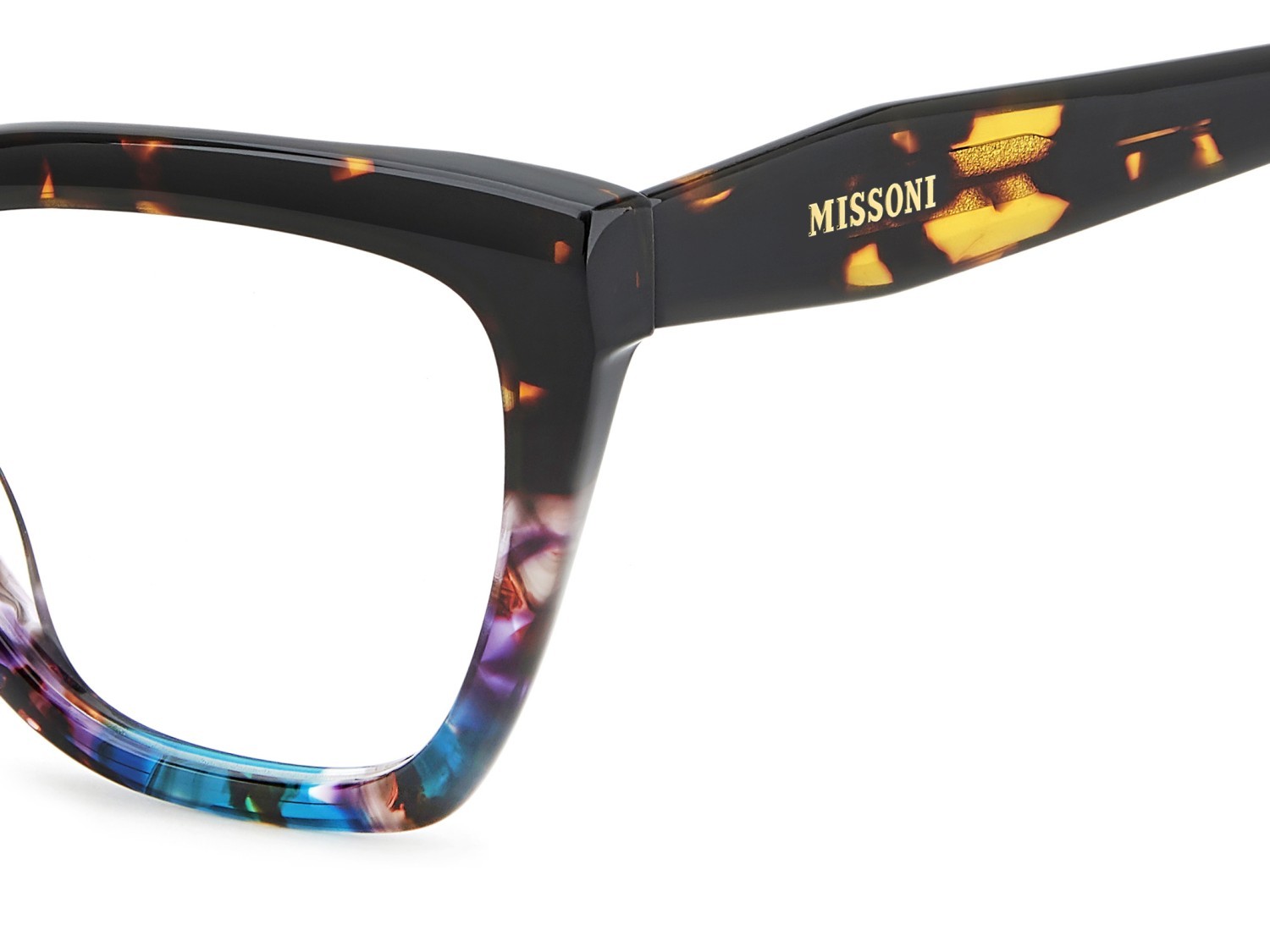 Eyeglasses Missoni Mis 0274 111742 HKZ color violet havana shape cat eye 
