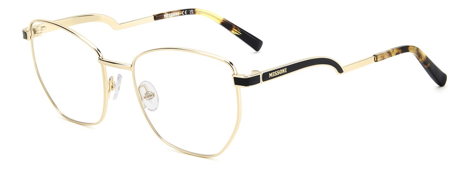 Eyeglasses Missoni Mis 0277 111743 000 color rose gold shape cat eye 
